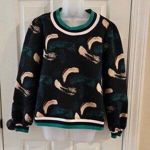 Emily McCarthy Julia Day Scuba Pullover Top Size Large